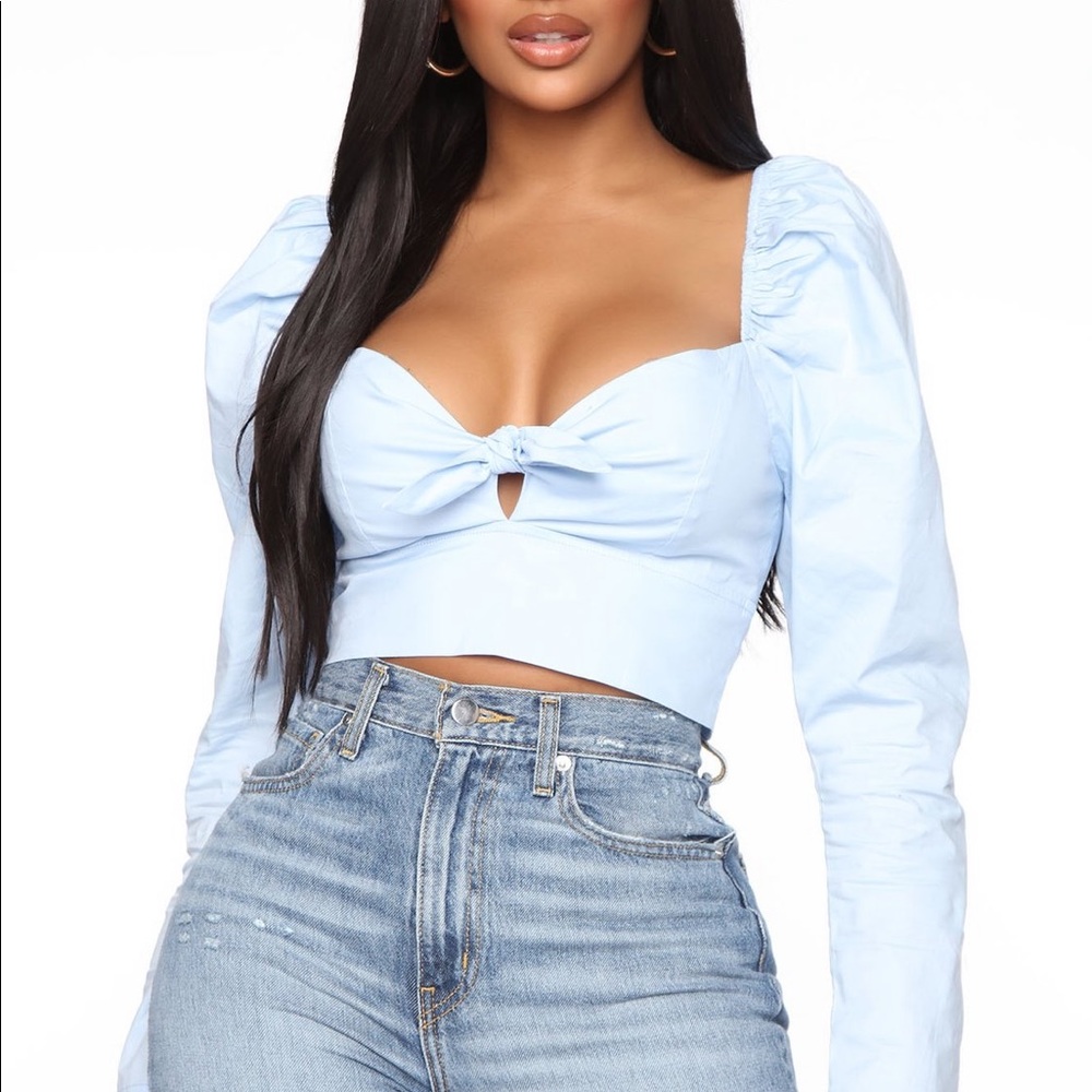 Vivid Dreams Top - Baby Blue